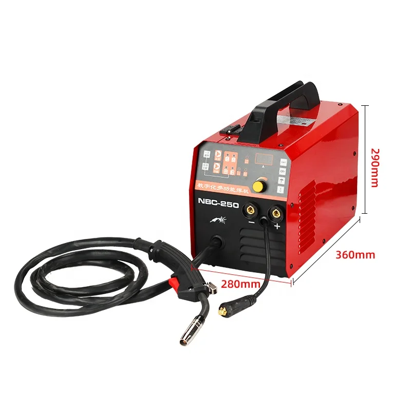 NBC-250 portable 220V DC airless gas shielded welding machine