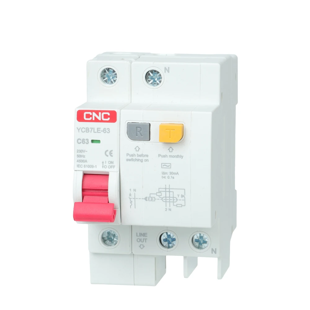 Elcb mcb mini earth leakage circuit breaker mccb rccb rcd rcbo 1P 2P 3P 4P