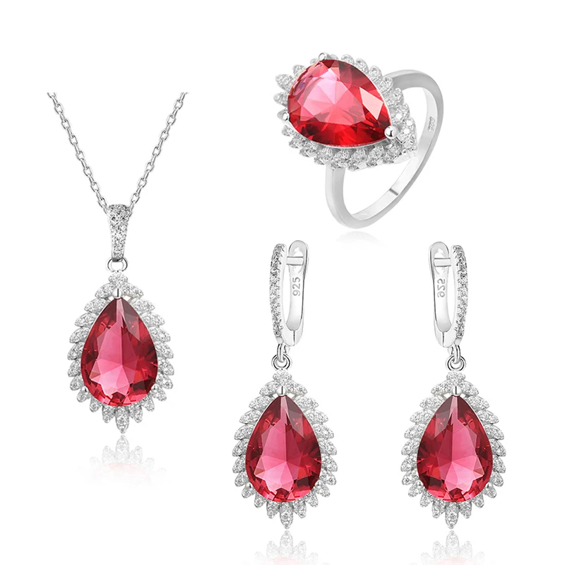 High Quality Fashion Jewelry Sapphire 925 Silver Women Fine Jewelry