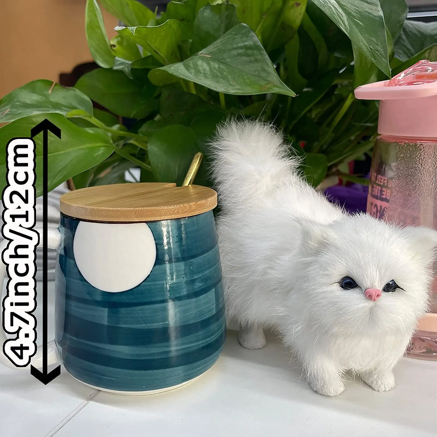 Realistic cat plush toy cute kawaii black cat stuffed animal plush toy realistic Halloween realistic