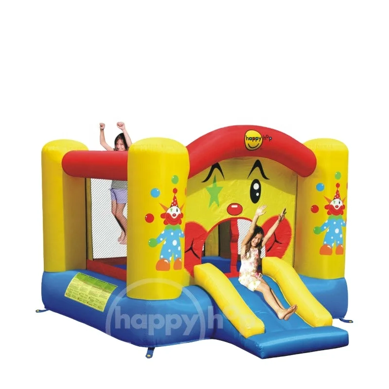 Надувные игрушки happy hop-9201, горка клоуна и батут-обруч, батут клоуна с маленькими надувными горками