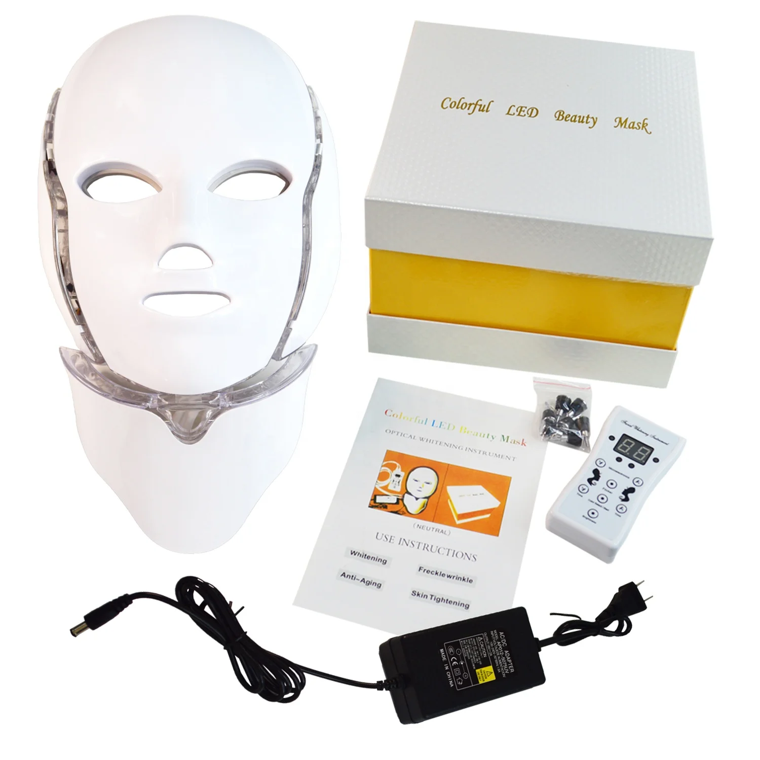 2021 Best Seller Premium Quality PDT 7 Color Led Phototherapy Face Mask Korea