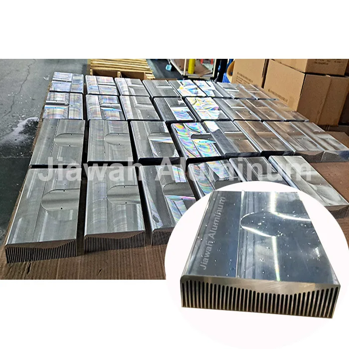 Custom LED Heatsink Aluminum Profile With Fins , Aluminum Heatsink For Audio Amplifier , Customized Aluminium Heatsink With Logo