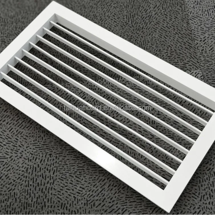 HVAC Aluminum Ceiling Single Adjustable Blades Single Deflection Grill Return Air Filter Grille