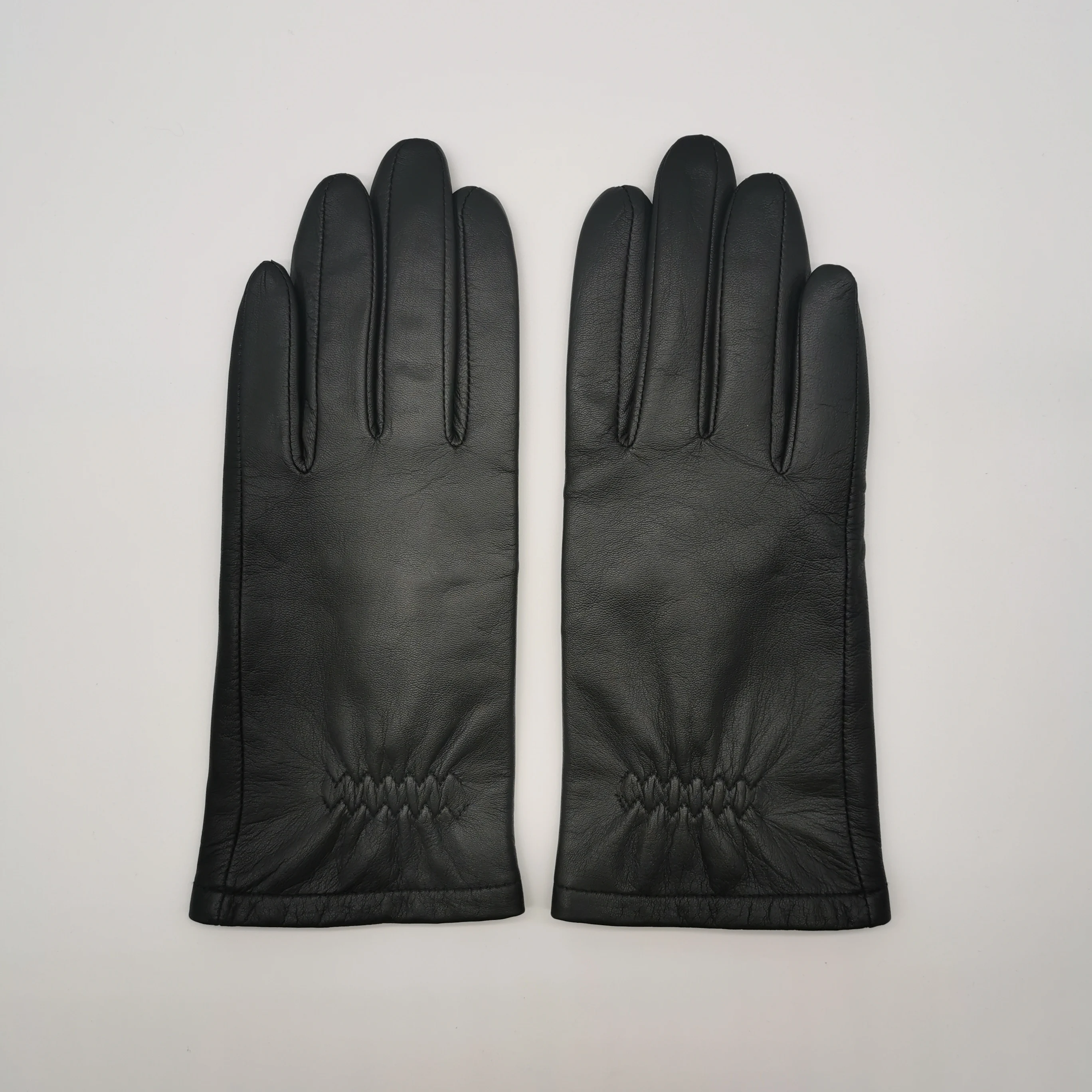 Женские теплые зимние кожаные перчатки для рук с сенсорным экраном для велосипеда