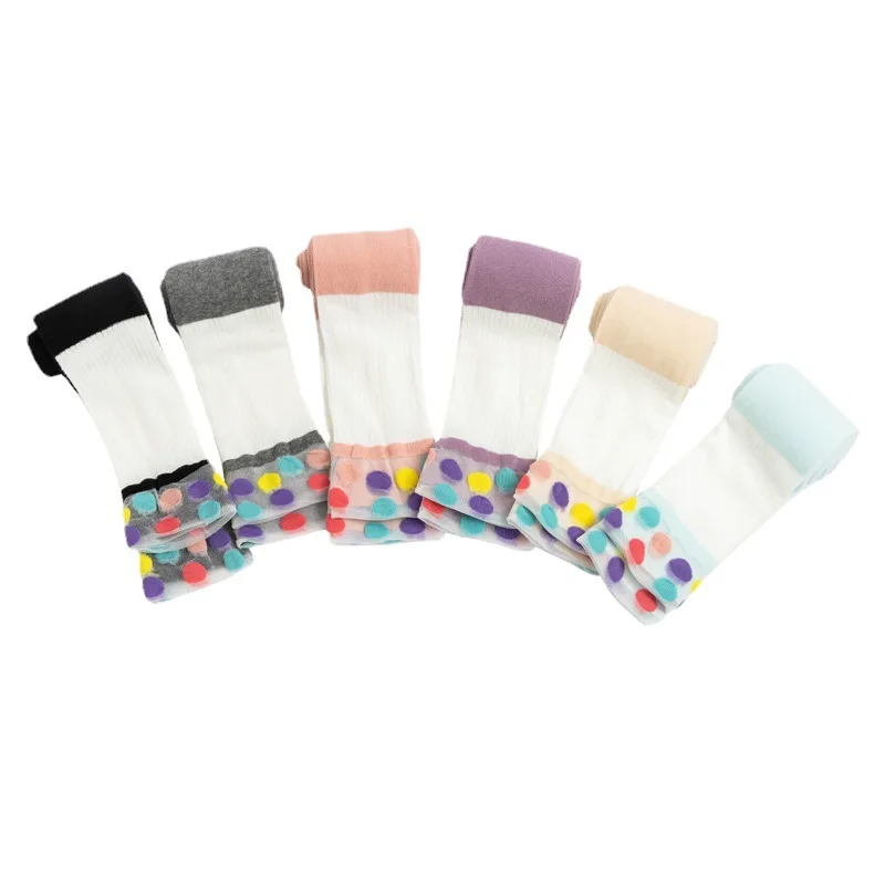 Colorful soft cotton comfortable children socks and child dance tights