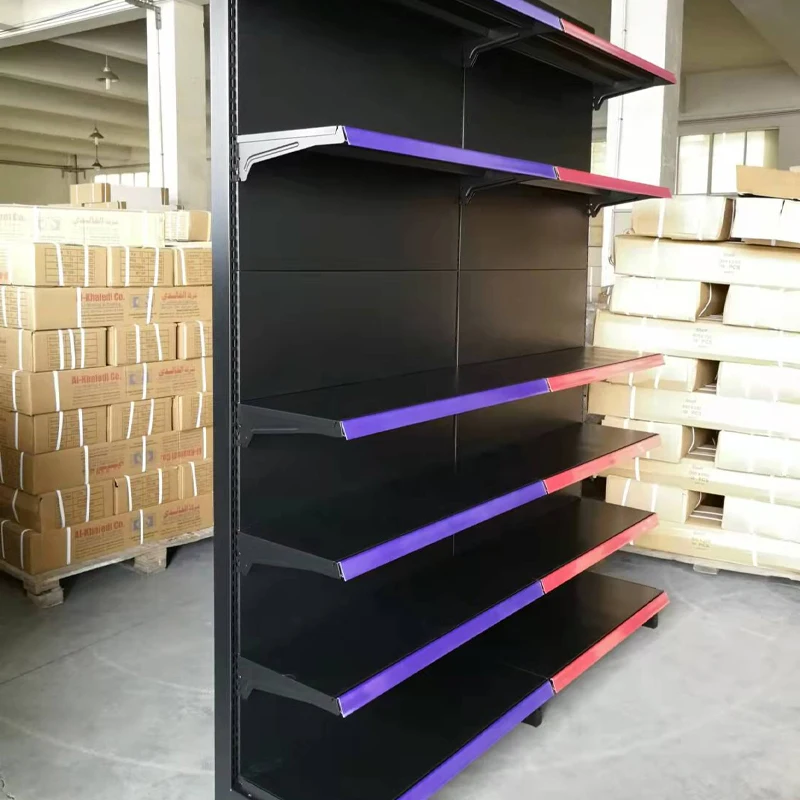 Good Price Beautiful Gondola Supermarket Rack Store Shelf for Sale Light Duty Steel Layer Style Sets Storage Packing Color Foam