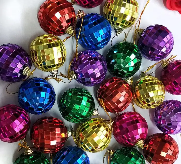 Christmas Xmas Tree Ornament Hanging Disco Ball  Mirror Disco Ball