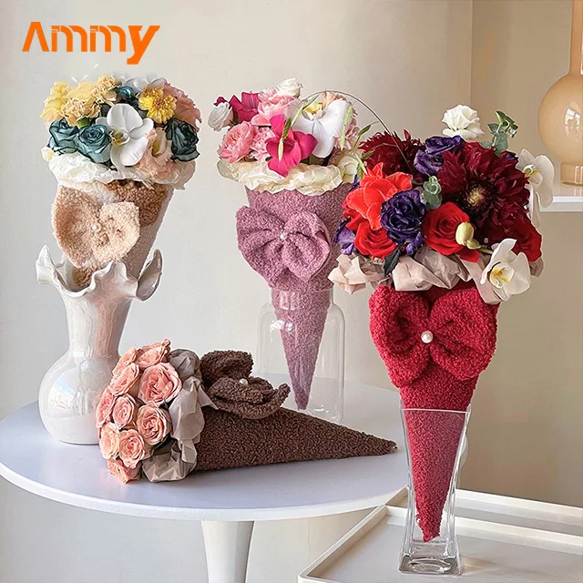 Ammy mothers day gift  Ice cream cone roses bouquet of flowers sets for women preserved roses bouquet gift