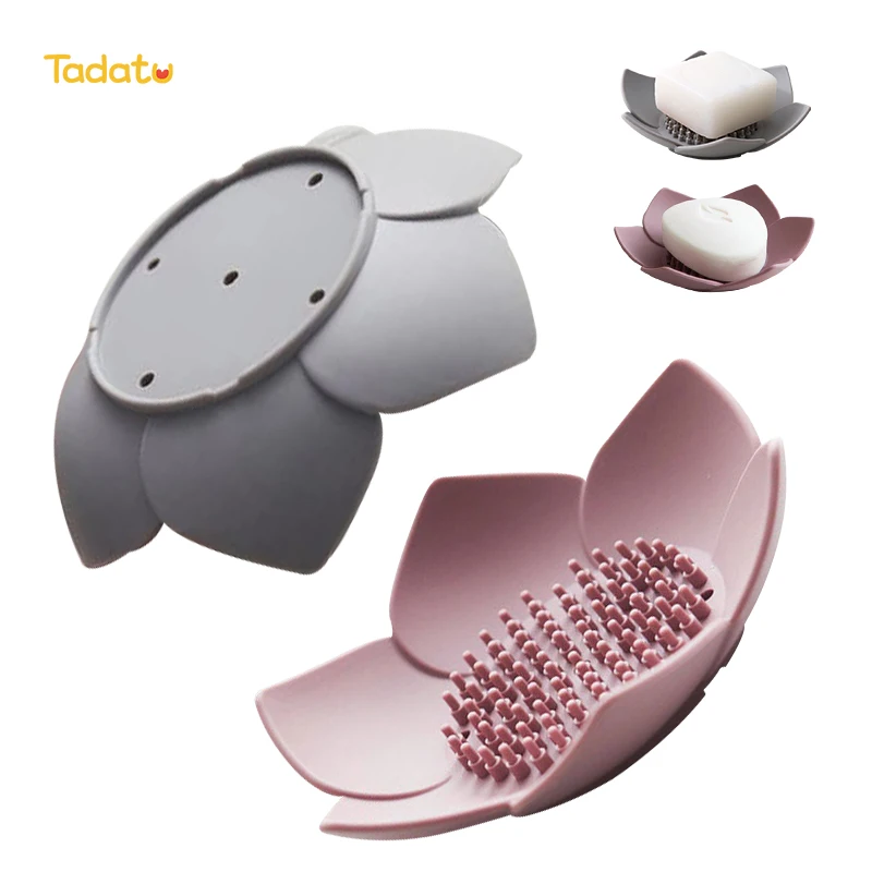 Экологичная Силиконовая смола поднос для сушки мыла самодренажный держатель силиконовая мыльница с дренажом