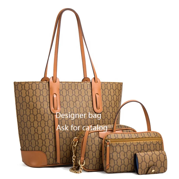 New Arrival Designer Handbags Purses Women Genuine Leather Famous Luxury Brand Handbags Crossbody Bags Wallets 4pcs Sets