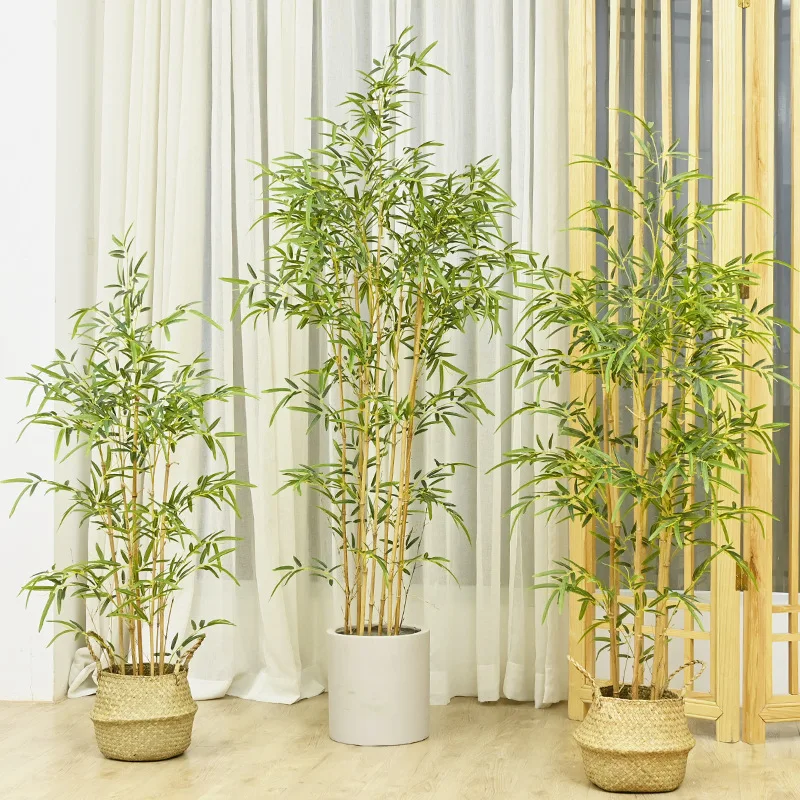 New design 150 180 210 cm tall Wholesale Bamboo tree  big tree artificial Bamboo tree for hotel restaurant home decoration