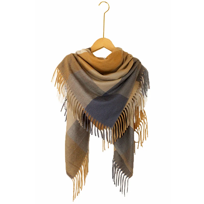 Fashion Classic soft  Lady winter  men custom bandana  cashmere neck  square scarf  shawl  for woman