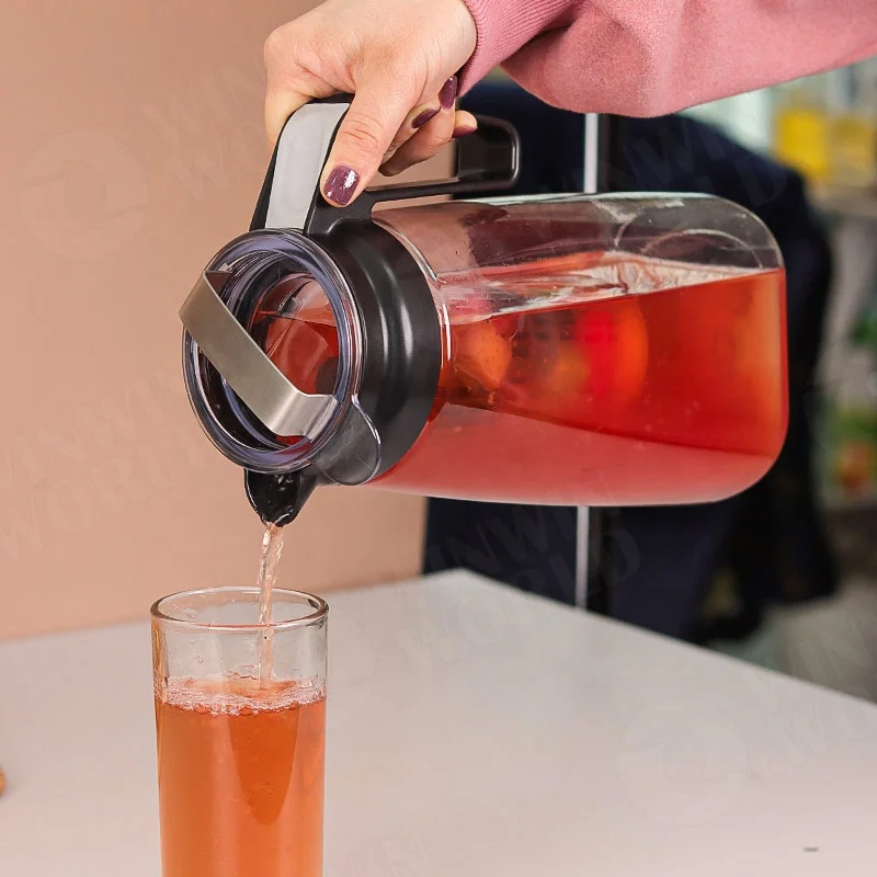 Multi-Brew Tritan Plastic Teapot+Kettle+Pitcher Brew and Serve Hot Tea, Iced Tea,Cold Brew Tea and Fruit Infused Water Tea Maker