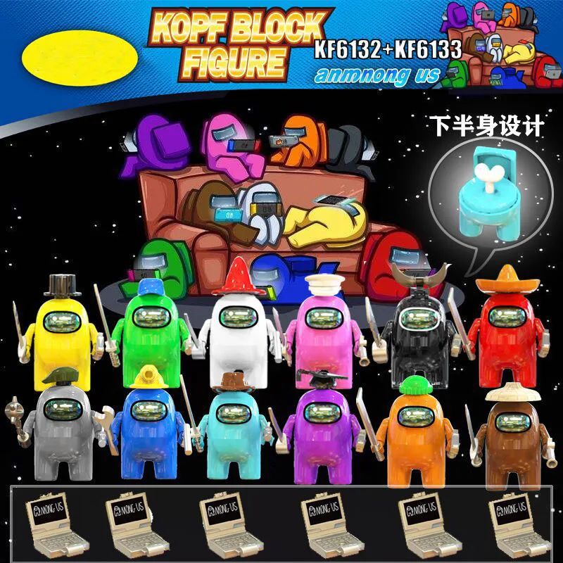 Diy Совместимость с legoingly смешная игра 12 Стиль персонажа мини фигурка среди игрушек Строительный блок США