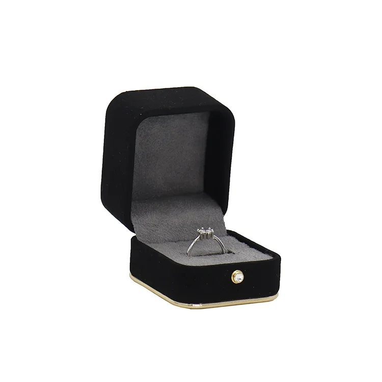 GVP Luxury Gift Jewellery Packaging Box Wedding Ring Diamond Led Jewelry Box with Custom Logo
