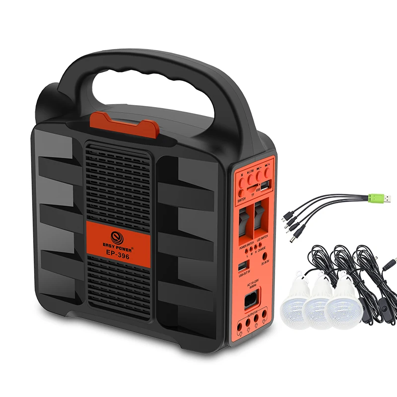 EP-396 Lead Acid Battery Newest Design Solar Lighting System Home Power Backup Solar Energy Powered Supply For Outdoor Indoor