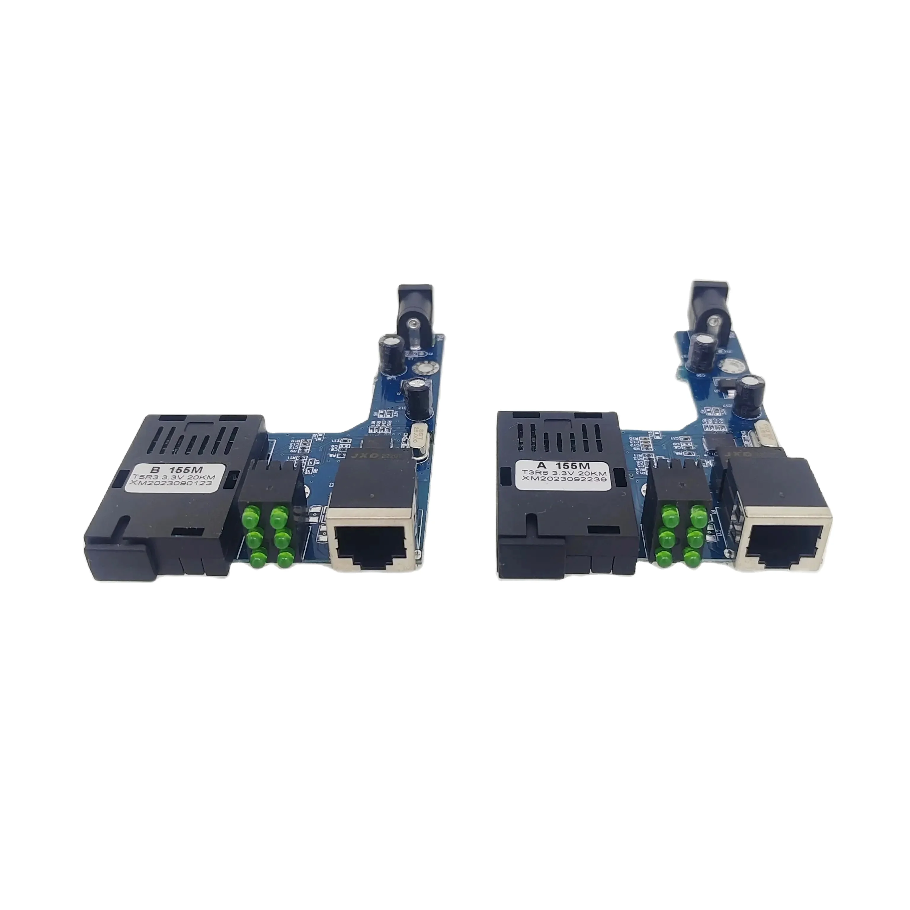 Htb-3100 A/b Optical Fiber Media Converter 25km Sc 10/100m 1 SC 1 RJ45 Singlemode Single Fiber Transceiver Board Pcba A Pair