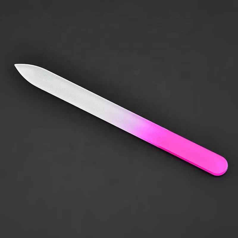 Low MOQ crystal nail file with gift box