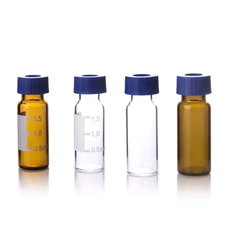2 мл 9-425 HPLC лабораторный флакон из боросиликатного стекла с закручивающейся крышкой и силиконовыми септами из ПТФЭ