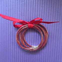 2020 Silicone Bracelet 5pcs/set Glitter Filled Jelly Round Bangle colorful neon color girl bangle bracelet