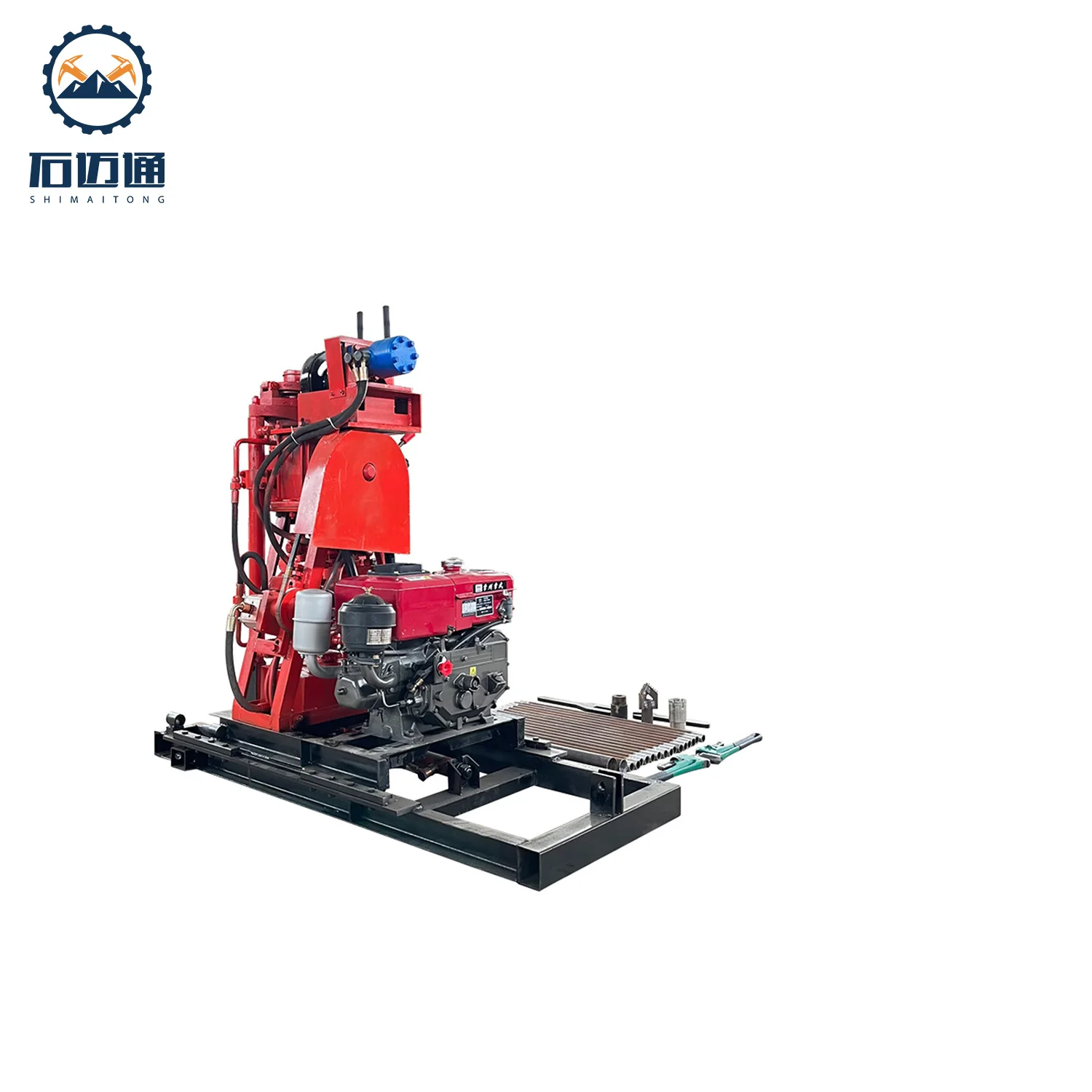Rotary Drilling Rig JM50 for Soil Testing  hydraulic rotator core drilling rig