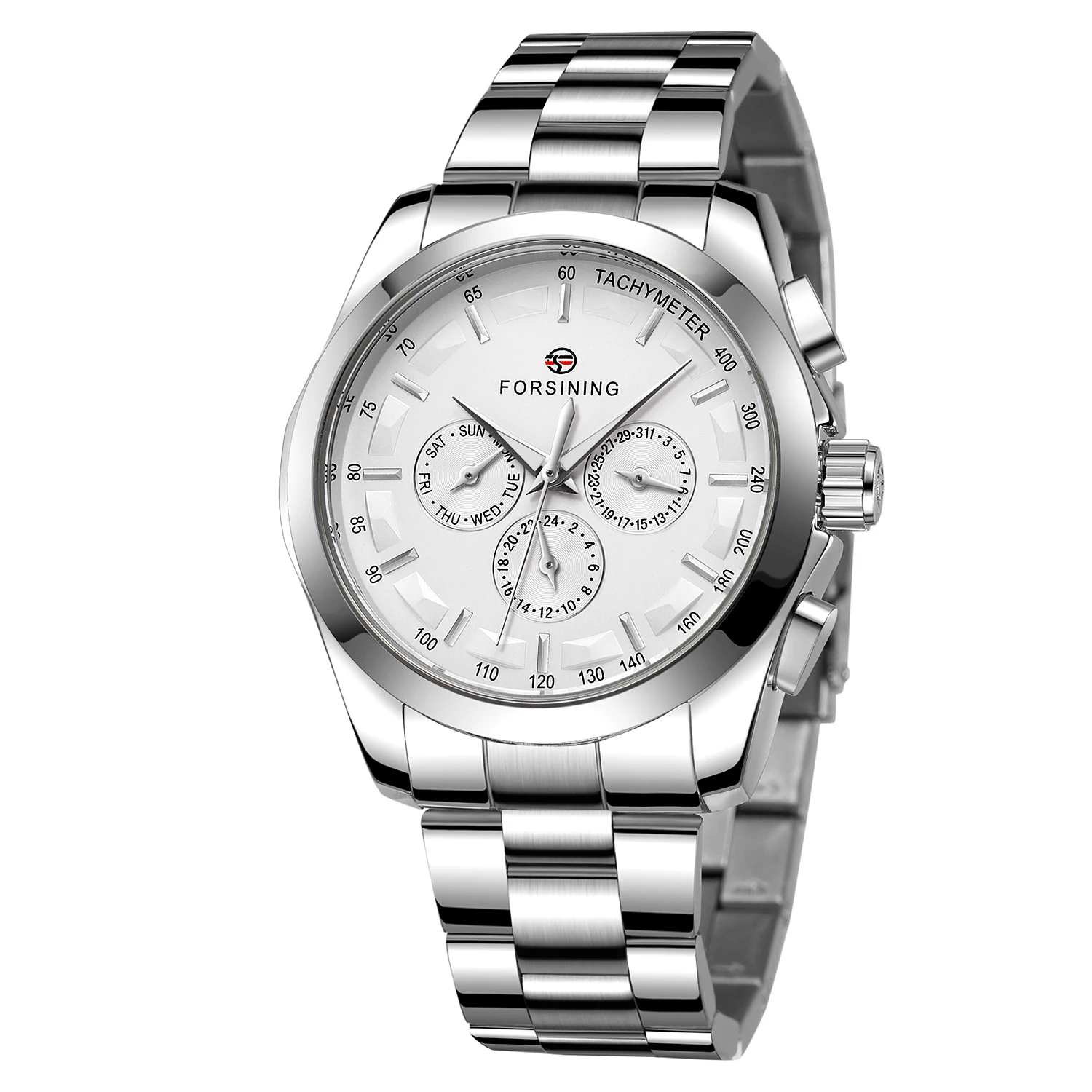 Forsining Luxury Brand Men Automatic Mechanical Watch Golden Metal Series 3D Bolt Skeleton Dial Rubber Strap Male Wrist Watches