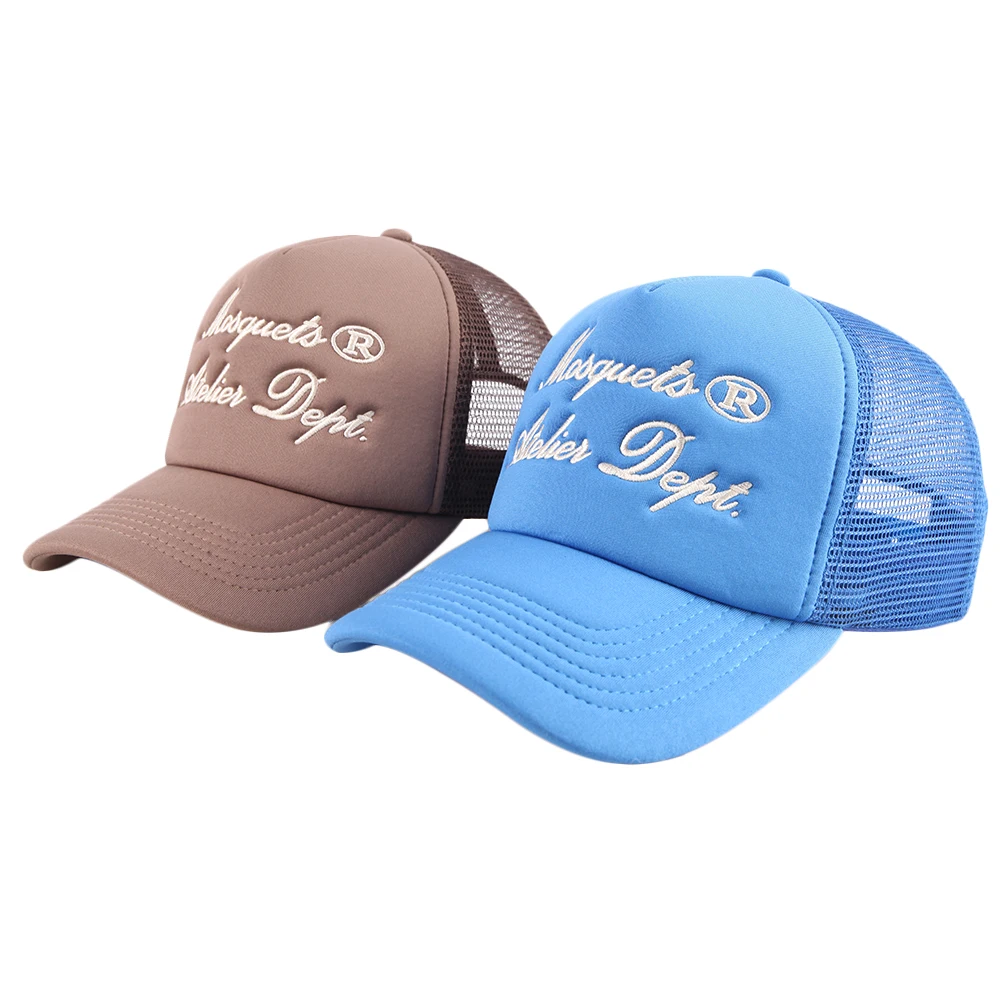 Custom Applique Patch Embroidery Baseball Cap With Mesh Foam Hat Trucker Cap Caps