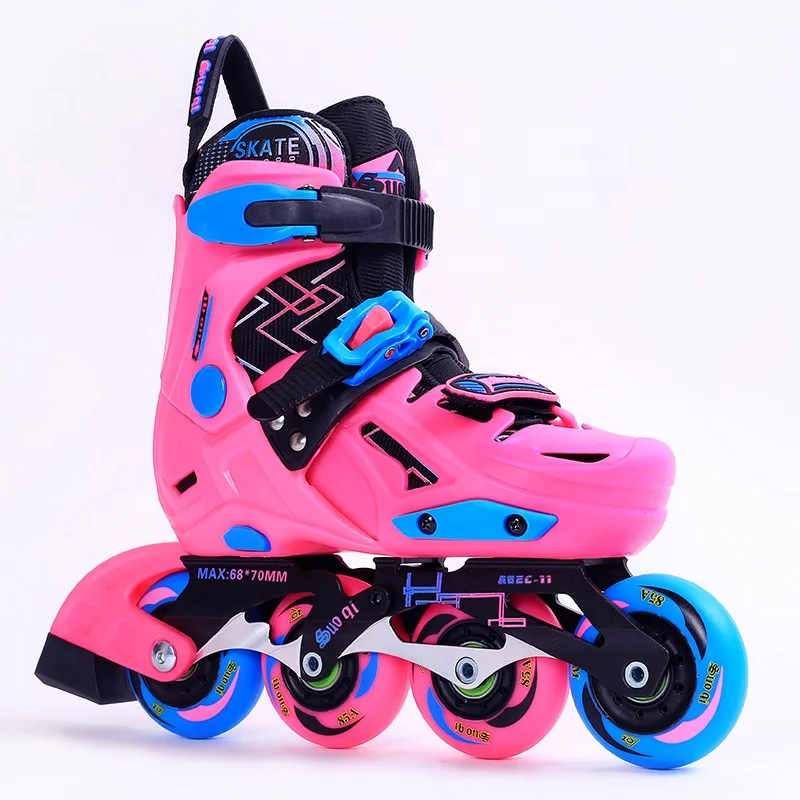 Kids adult patins roda inline adjustable skates flashing roller quad skate  wheels