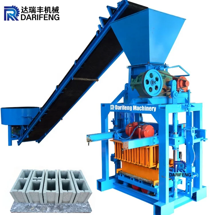 QTJ4-35 guangzhou manufacturer wholesale qt435 semi automatic manual  manpower block making machine price supplier