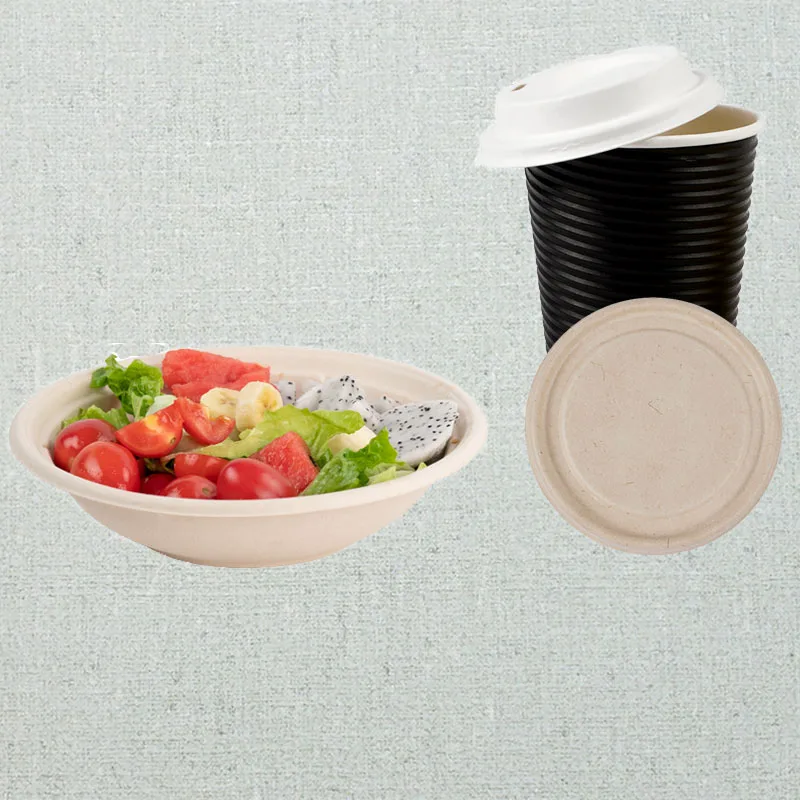 Бумажная Крышка для кофейных стаканчиков, экологичный купол, биоразлагаемый холодный напиток, Бамбуковая целлюлозная бумага, черный кофе, тиснение логотипа