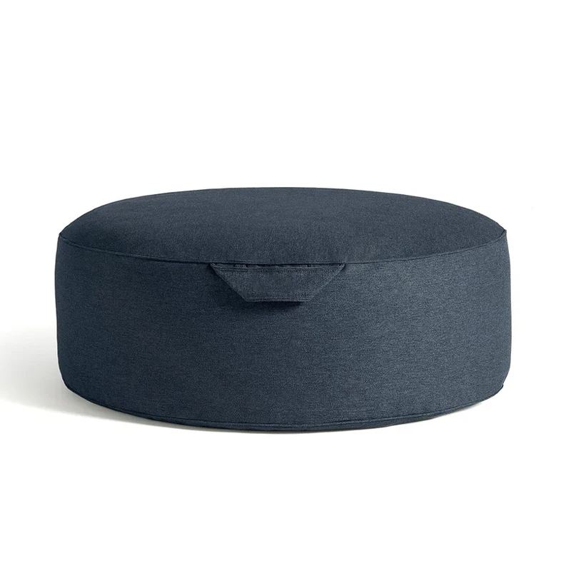 Pouffes Footstool Bean Bag Cover For Couch Footrest Round Pouf Ottoman