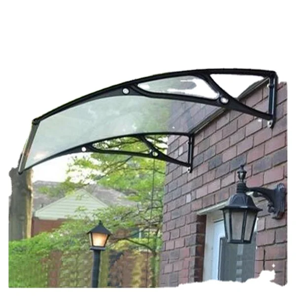 Modern Design Door Canopy Pc High Quality Board Awning For Patio Aluminium Frame Rain Awning