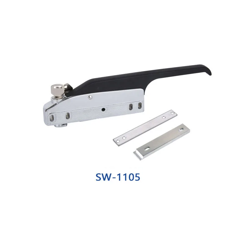 Cold storage refrigerated truck door locks and handles