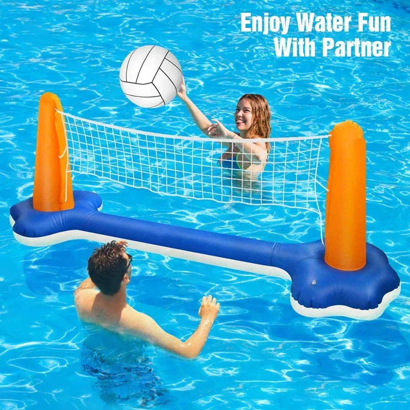 Inflatable Pool Games Pool Basketball Volleyball Games Inflatable Water Game Set for sale