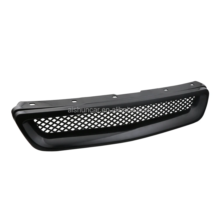 Передняя сетчатая решетка для гриля Dtouch совместимая с 1999-2000 Honda Civic Lx Ex Si глянцевая