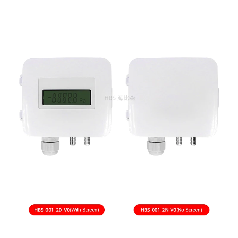 Accurate Air Differential Pressure Transmitter 4-20ma pressure transmitter Pressure range can be set 0-35kpa without display