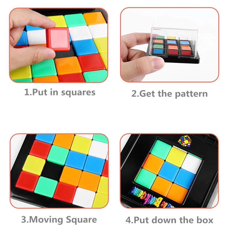 2020 новые детские головоломки настольные магические блоки игры красочные мобильные квадратные соревнования магический куб