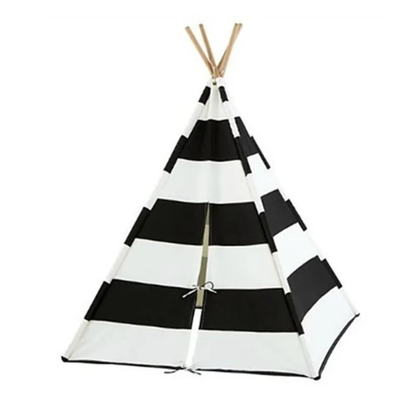 kids play teepee tent eco-friendly cotton canvas tent