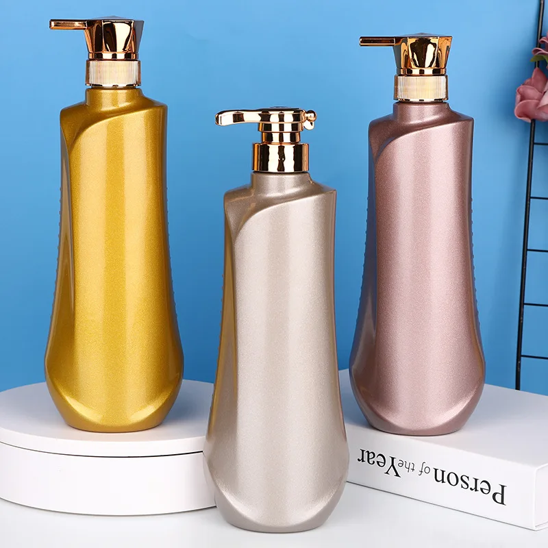 Bottle Empty Shampoo Plastic Factory Direct Wholesale Supplier Recycle Matte Luxury Cosmetic Screen Printing 300mlfimiml 750ml