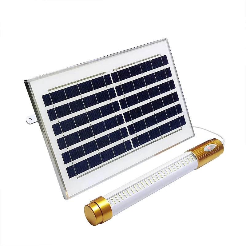 Emergency Solar Tube Light LED 100W 200W 300W Solar Wall Lamp With Remote Control LED Tube Light Solar Powered