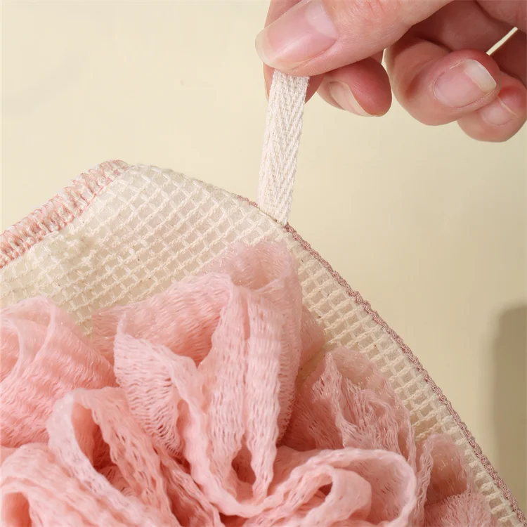 Wholesale Supplier Natural Shower Loofah Sponge Bath Exfoliating Mitt Sponge Glove 150d Show Bath Scrubber With Custom Logo