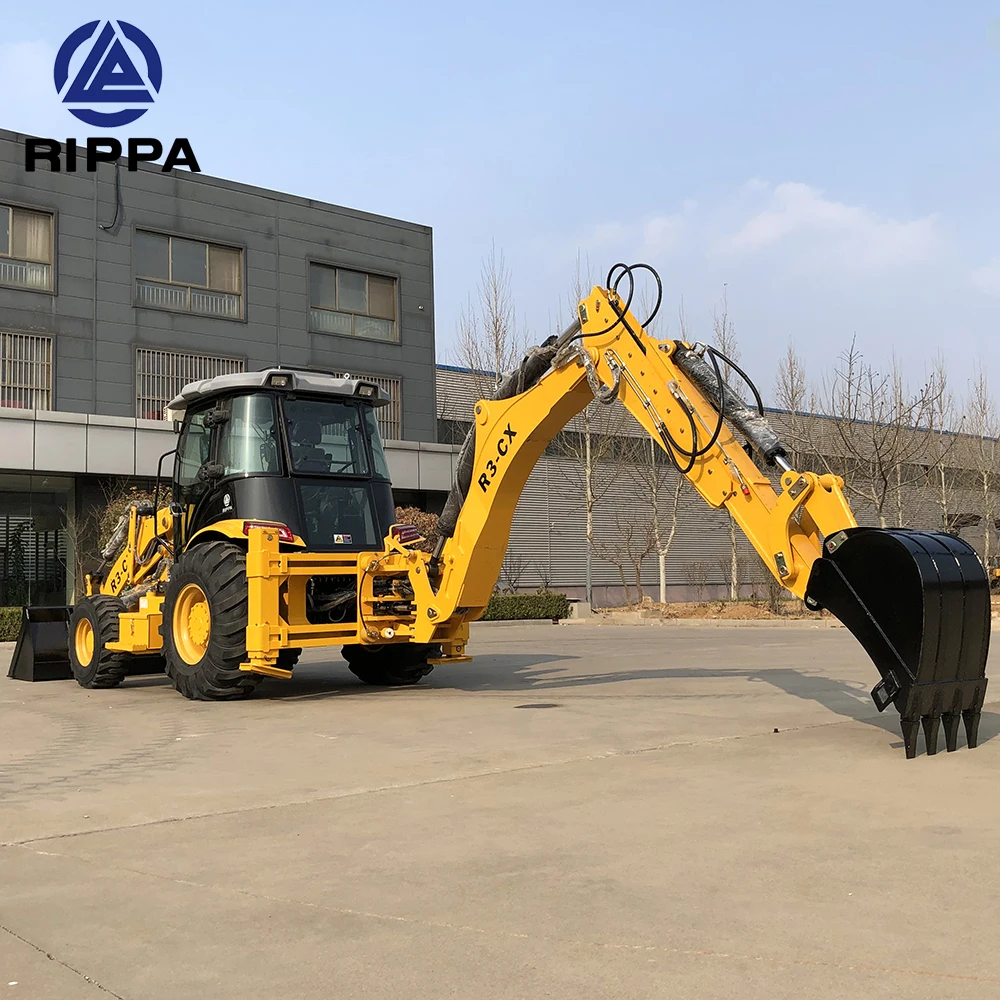 Retractable Mechanical Arm Backhoe China Brand Farm Use 4 Wheel Drive New Loader And Backhoe