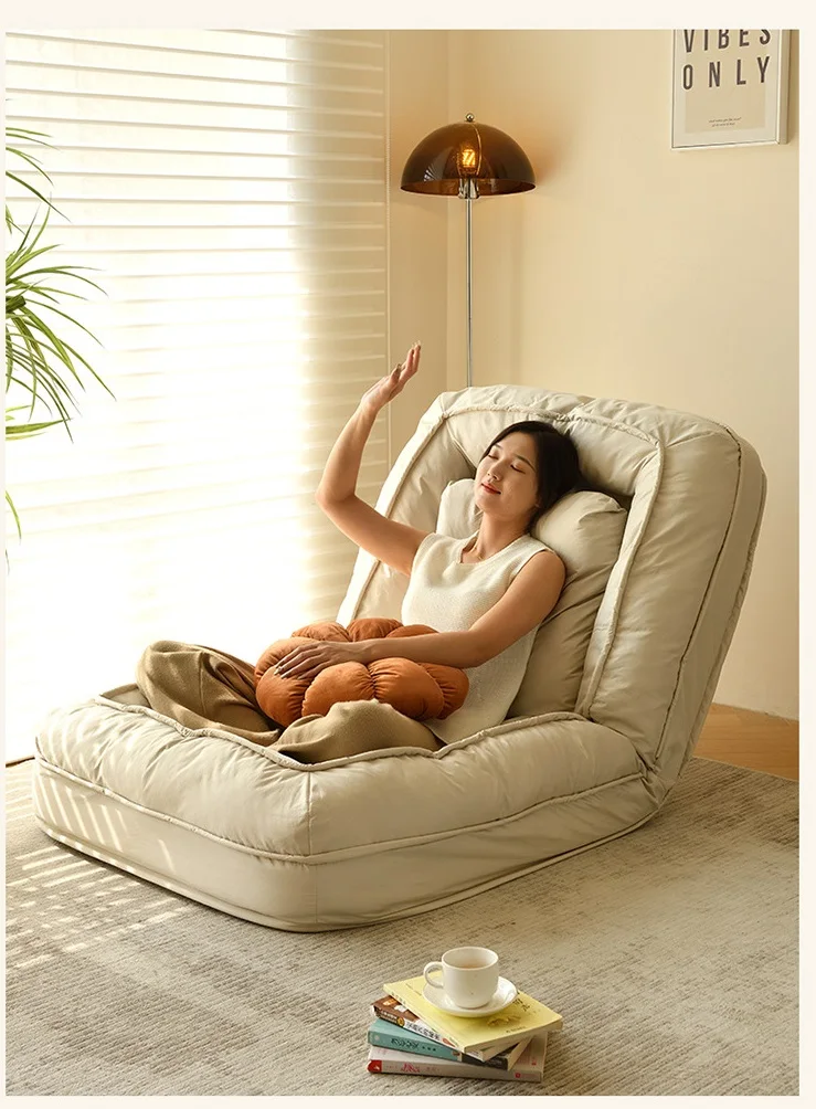 DISHI Human Dog Bed Lazy Blue Sofas Bed People Sleep Home Huge Cat Nest Adjustable Floor Relax Sofa Beanbag Chair