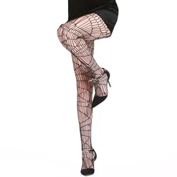 Halloween Women Tights Stockings Spider Web Black Sexy Fancy Dress Hold Ups Hot