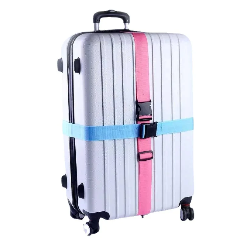Travel Accessories Can Be Adjusted Luggage Strap Luggage Box Fixing Belt Suitcase Lock Buckle Strap Travel custom luggage strap