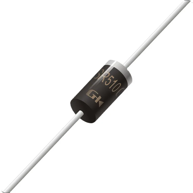 SR5100 Schottky Barrier Rectifier Diode  DO-27 5A 100V