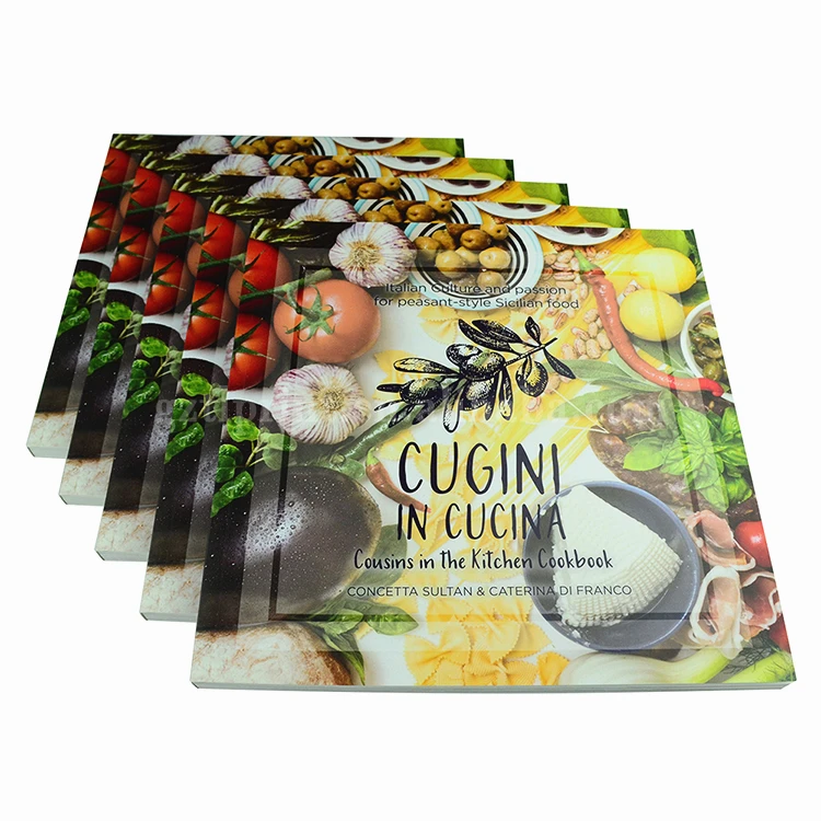 
Cheap book printing spot UV cook book printing fast delivery 