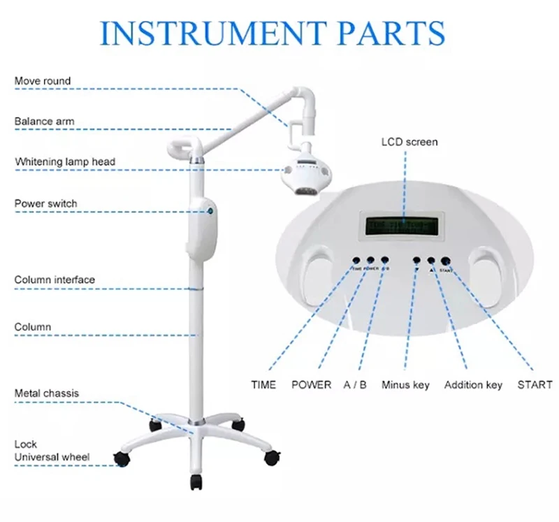 
3 colors and 8 LED lamps dental whitening laser / dental bleaching lamp /tooth whitening unit 