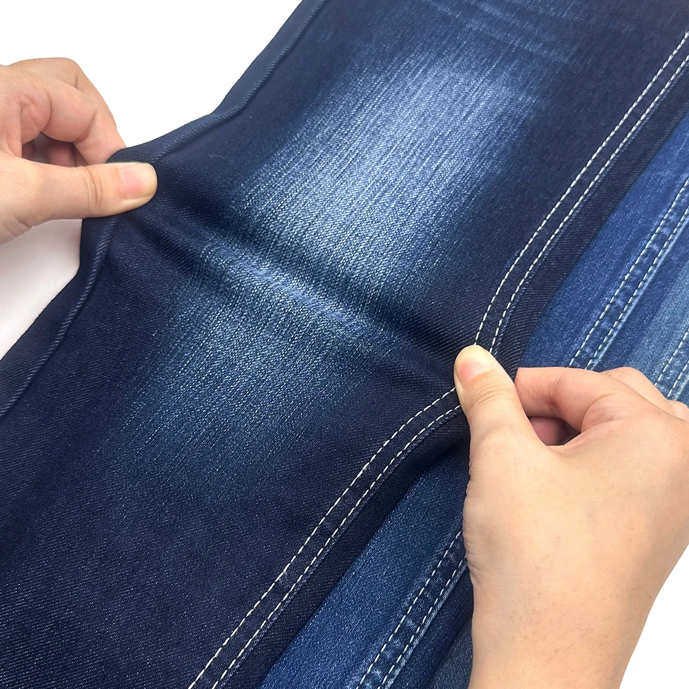 Aufar 8S blue color special functional 4 way stretch denim fabric made in China 11oz width 168-170cm for clothes 5LB184-3
